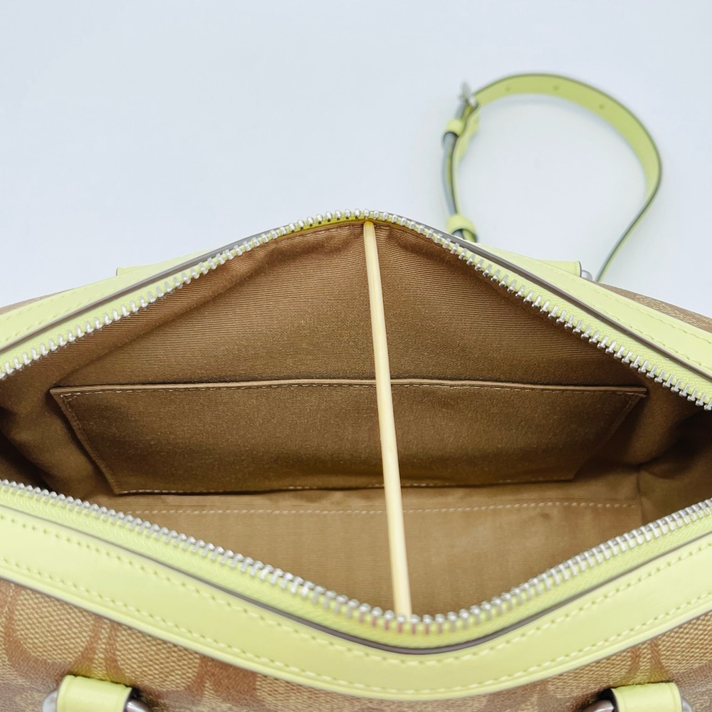 Coach Rowan Satchel Crossbody Bag in Signature Canvas - Picture 8 of 10